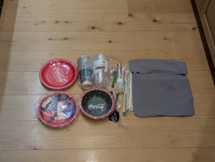 息子のお友達家族とパーティー準備