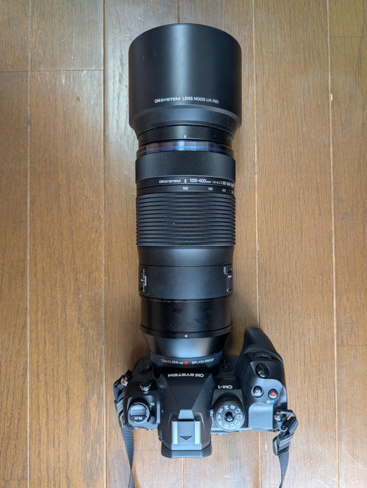 polygon XL 試作モデル つけてみました（OM-1 Mark II＋M.ZUIKO 100-400mm F5.0-6.3 IS II）